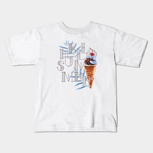 HELLO SUMMER by WOOF SHIRT Kids T-Shirt